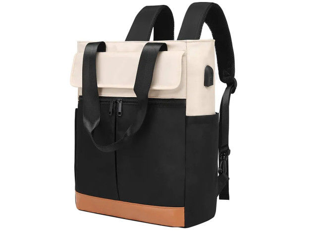 Waterproof Laptop Rolltop Backpack For College Women Computer Travel Custom Bookbag