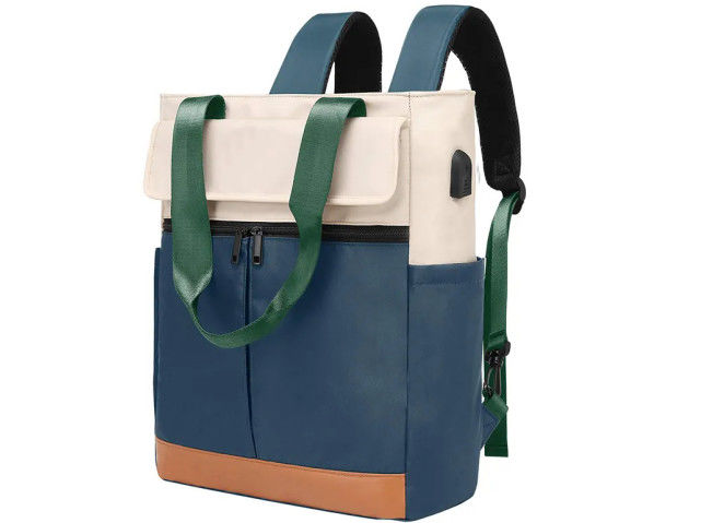 Waterproof Laptop Rolltop Backpack For College Women Computer Travel Custom Bookbag